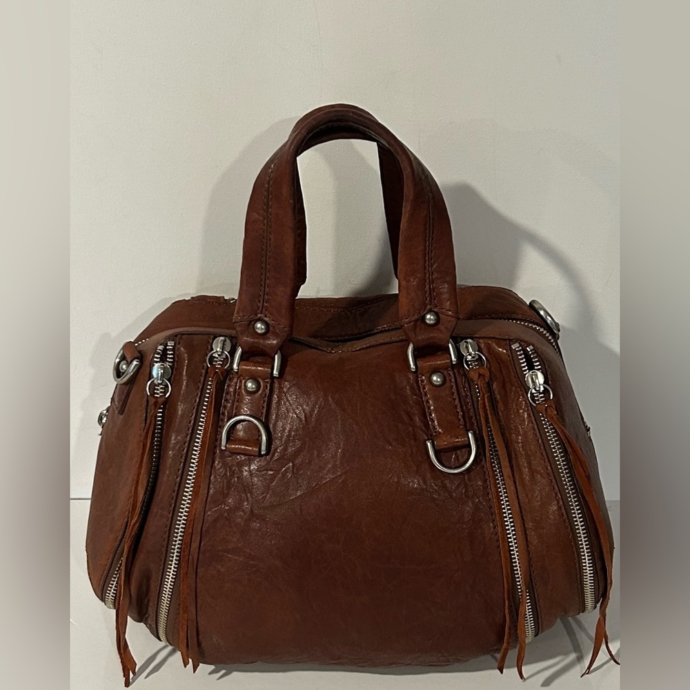 Botkier Brown Leather Satchel Structured hobo Handbag Everyday bag - Picture 5 of 14